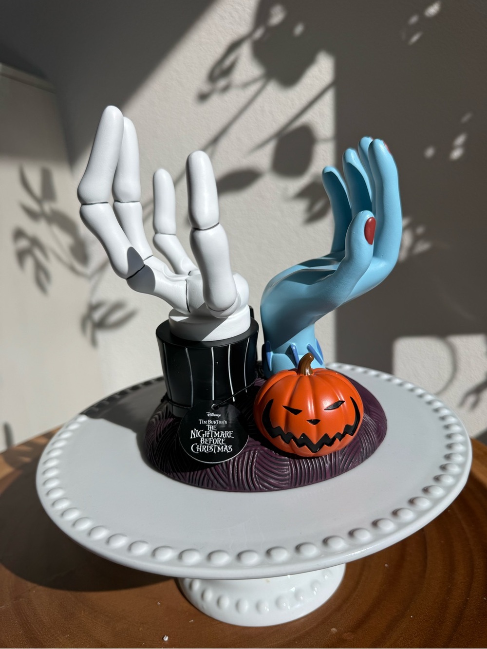 Bath body works Jack Skellington Sally Nightmare Before Christmas Candle holder